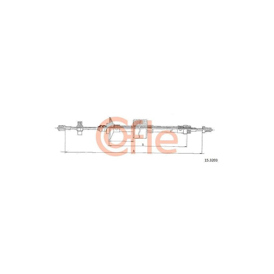 Cofle 15.3203 Clutch Cable for Renault 21