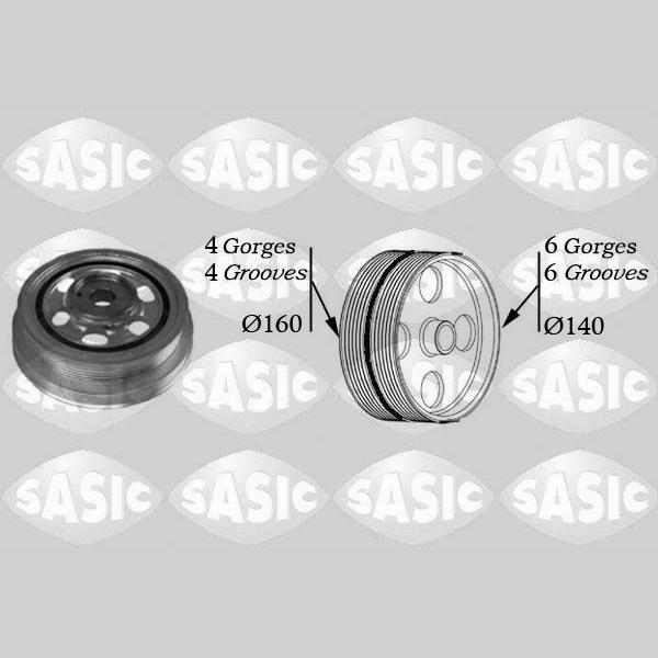 SASIC SAS2156030 Crankshaft Belt Pulley