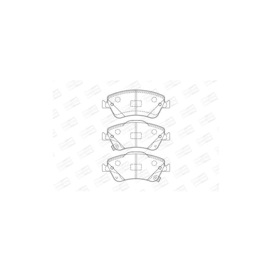 Champion 572524Ch Brake Pad Set for Toyota Auris Hatchback (E15)
