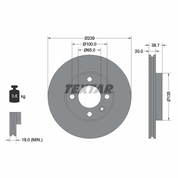 TRW MOTO BDA664 Brake Caliper Bracket