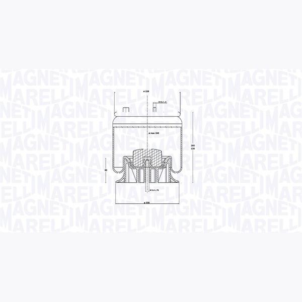 MAGNETI MARELLI 030607020294 Compressed-Air System Air Tank