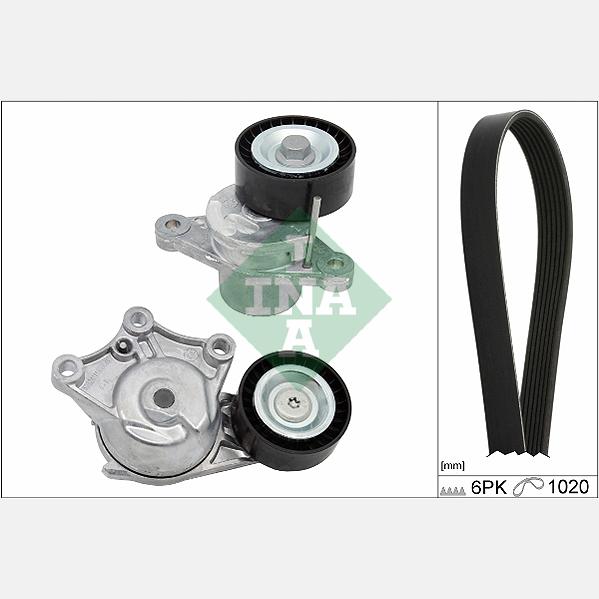 INA 529032310 V-Ribbed Belt Set