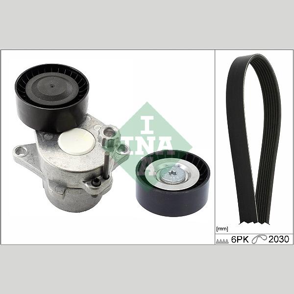 INA 529053910 V-Ribbed Belt Set