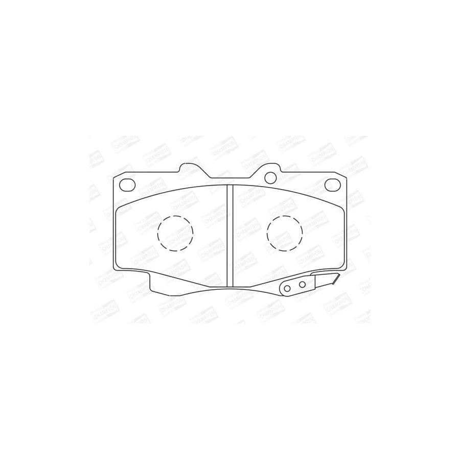 Champion 572625Ch Brake Pad Set for Toyota Hilux