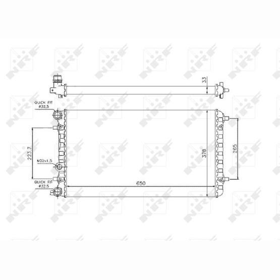 NRF NRF509644 Engine Radiator