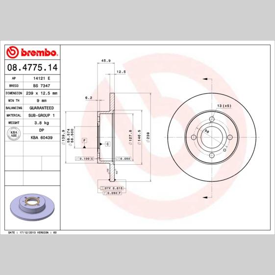 WABCO 12999765 Disc Brake Caliper Repair Kit