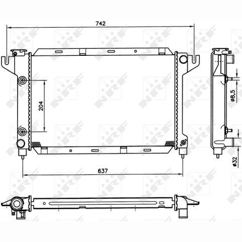NRF NRF50314 Engine Radiator