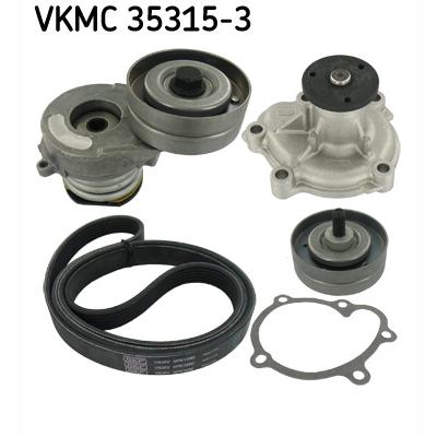 SKF VKMC35315-3 Water Pump + V-Ribbed Belt Kit