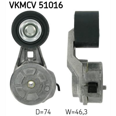 SKF VKMCV51016 V-Ribbed Belt Tensioner Pulley