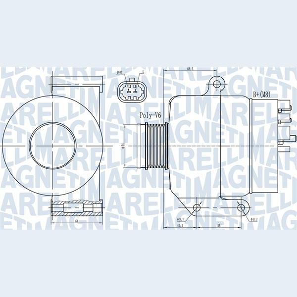 MAGNETI MARELLI 063731987010 Alternator
