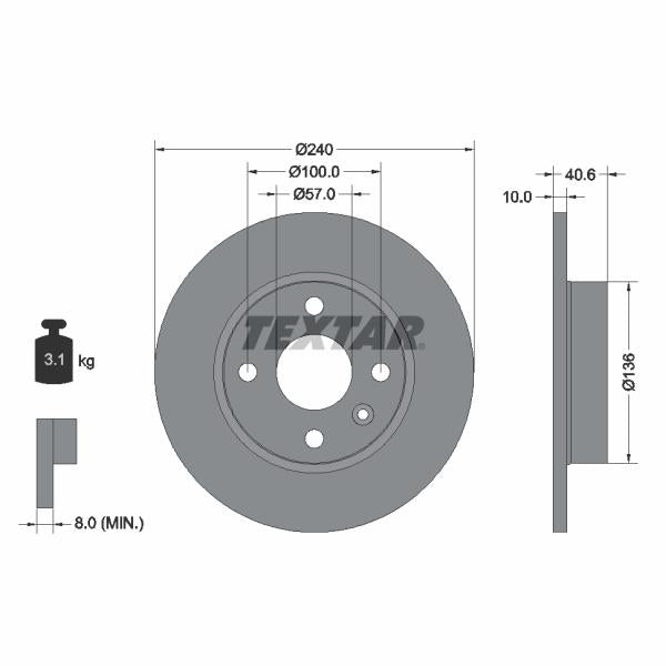 BOSCH 1987470603 Brake Caliper Guide Sleeve Kit