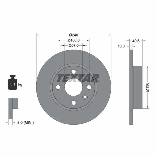 BOSCH 1987470603 Brake Caliper Guide Sleeve Kit