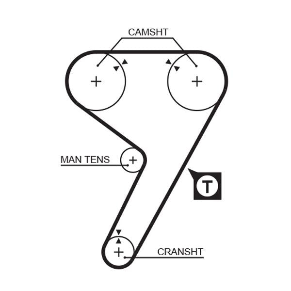 GATES GAT5298 Timing Belt