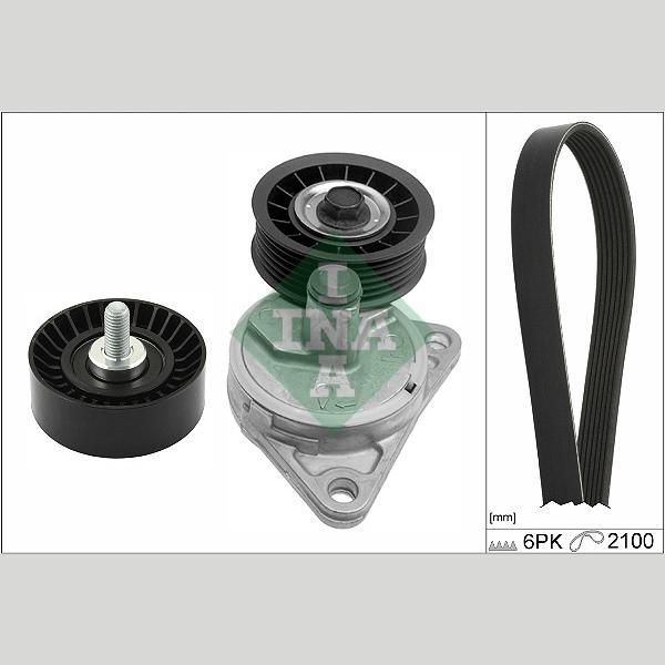 INA 529038510 V-Ribbed Belt Set