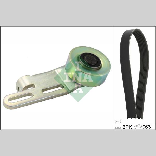 INA 529025910 V-Ribbed Belt Set