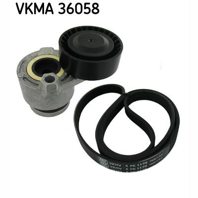 SKF VKMA36058 V-Ribbed Belt Set