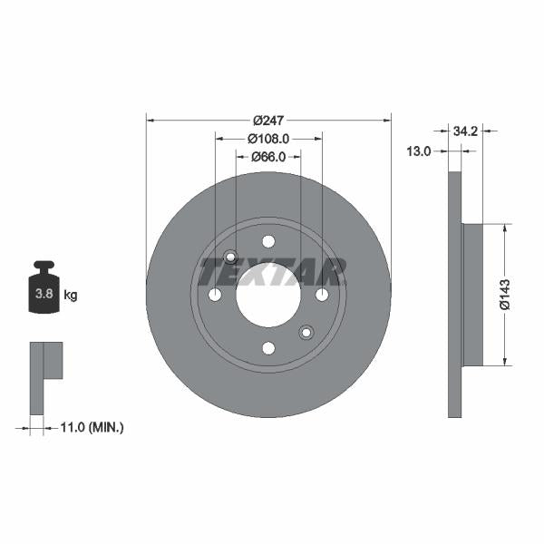 TRW MOTO BDA694 Brake Caliper Bracket