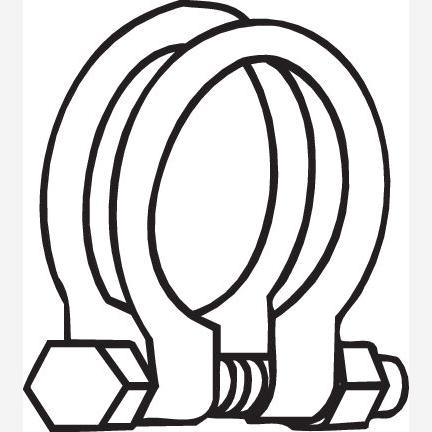 BOSAL BOS250-445 Exhaust System Clamping Piece