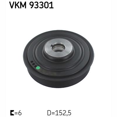 SKF VKM93301 Crankshaft Belt Pulley