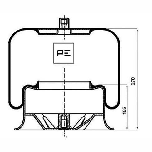 PETERS 084.111-71 Air Suspension Bellow