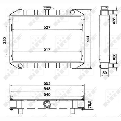 NRF NRF52048 Engine Radiator