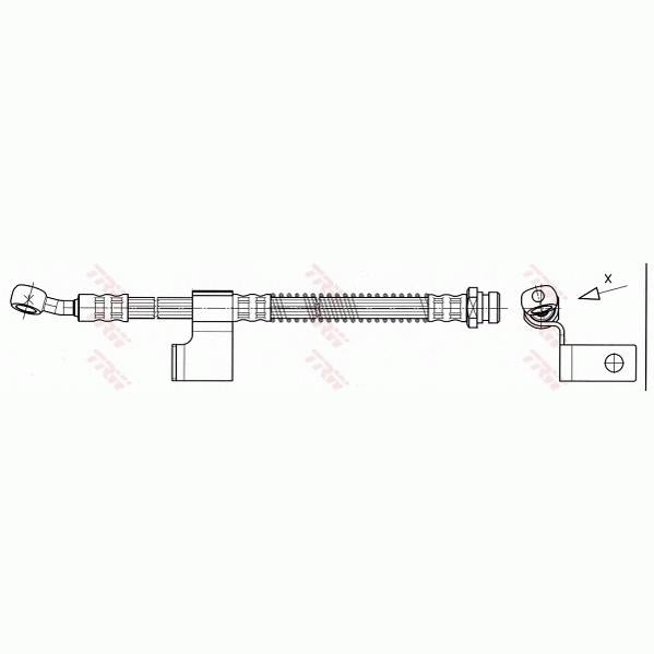 TRW MOTO PHD530 Brake Hose