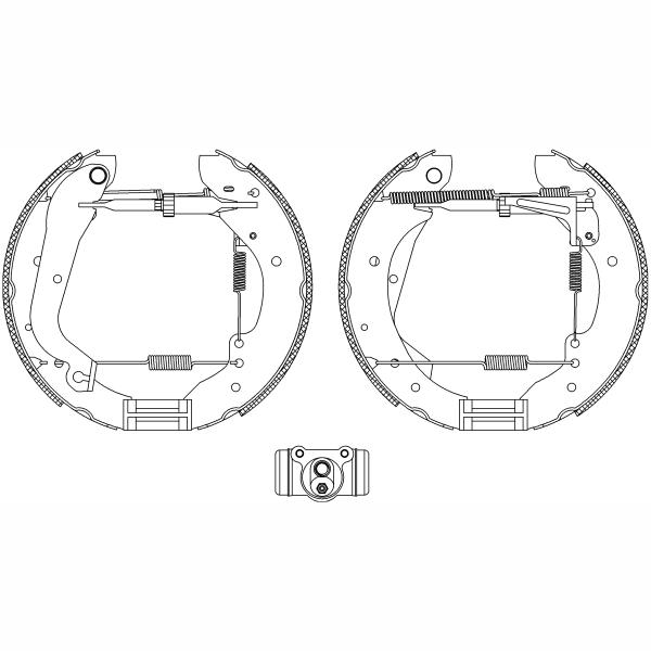 TEXTAR 83044300 Brake Shoe Set