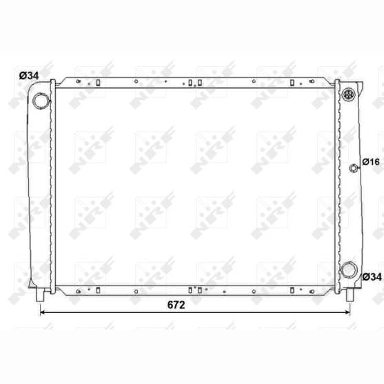 NRF NRF53995 Engine Radiator