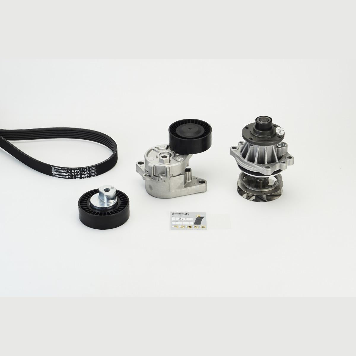 CONTITECH 6PK1555WP2 Water Pump + V-Ribbed Belt Kit