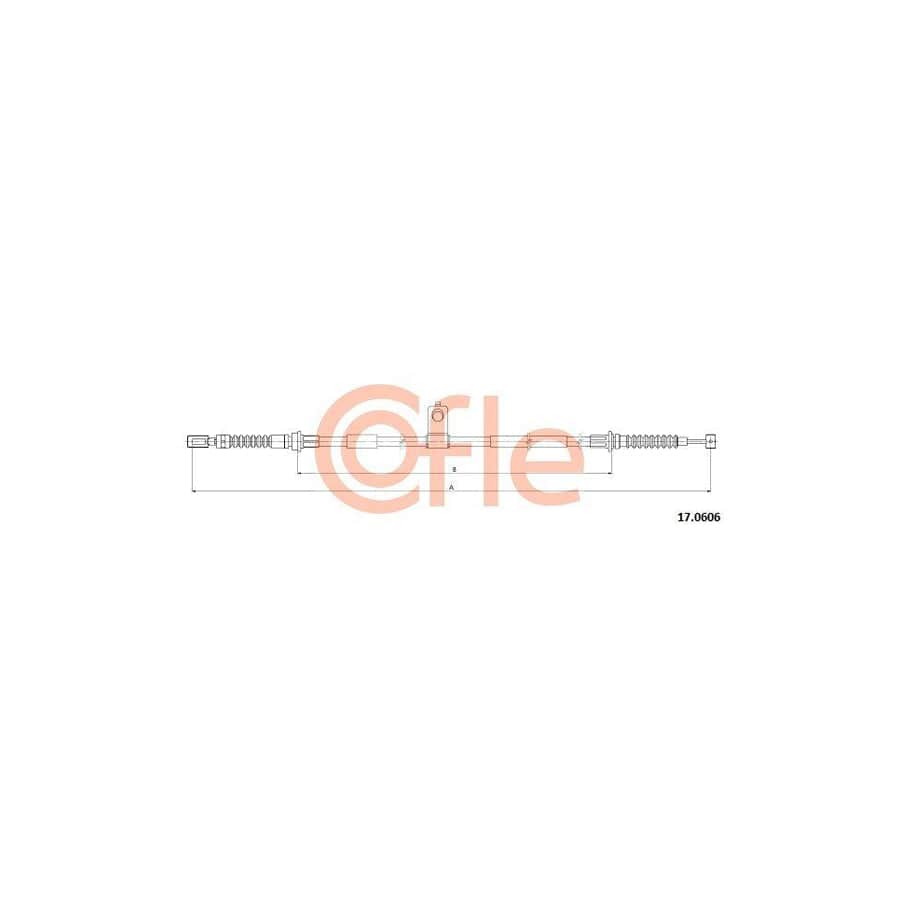 Cofle 92.17.0606 Hand Brake Cable for Mazda MX-5 III (Nc)