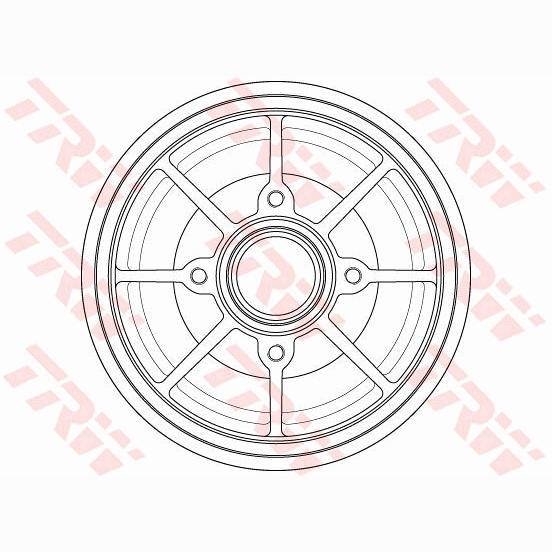 TRW MOTO DB4546MR Brake Drum