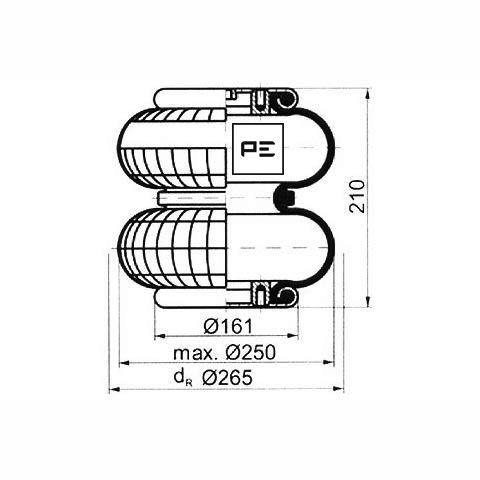 PETERS 084.127-71 Air Suspension Bellow