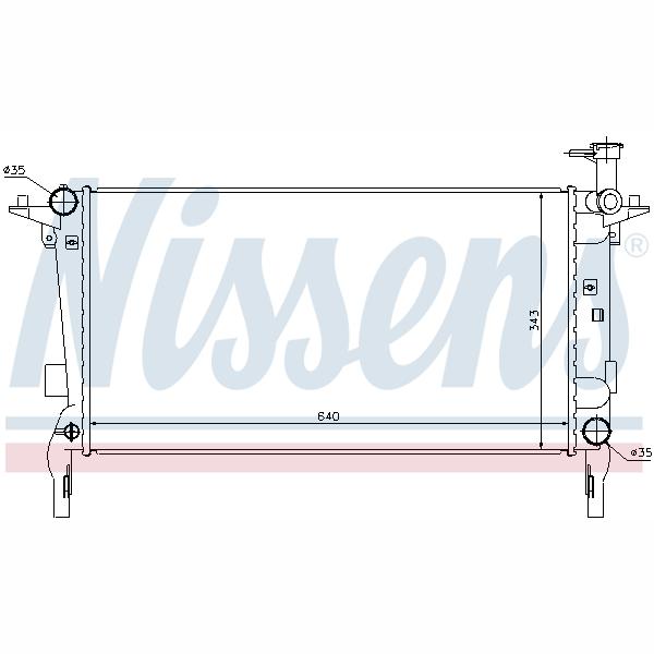 NISSENS NIS67554 Engine Radiator