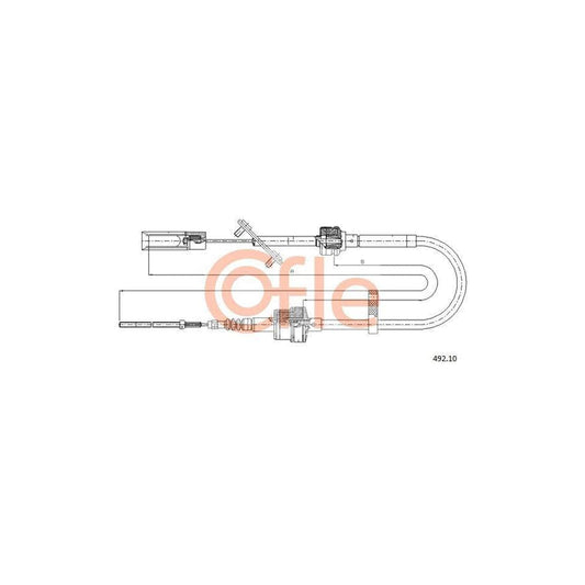Cofle 492.10 Clutch Cable for Fiat Multipla (186)