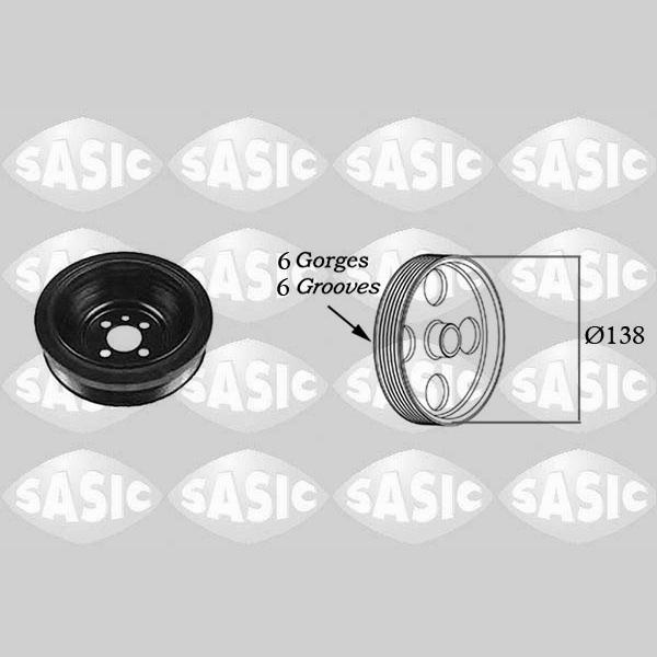 SASIC SAS2156021 Crankshaft Belt Pulley
