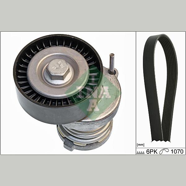 INA 529008410 V-Ribbed Belt Set