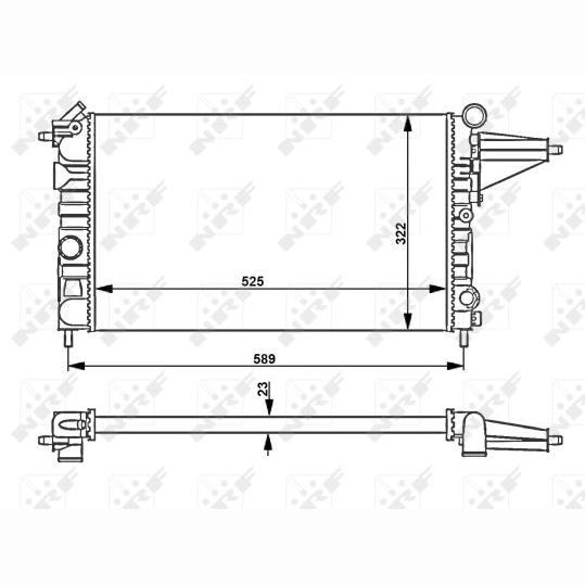 NRF NRF58775 Engine Radiator