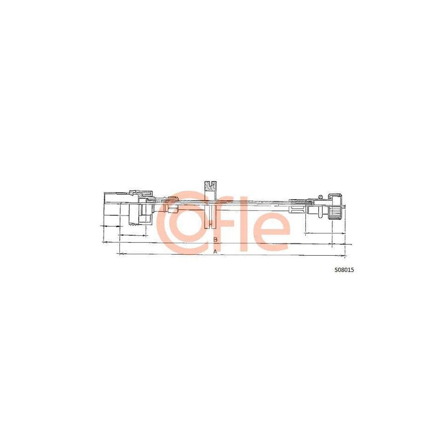 Cofle 92.S08015 Speedometer Cable for Ford Escort