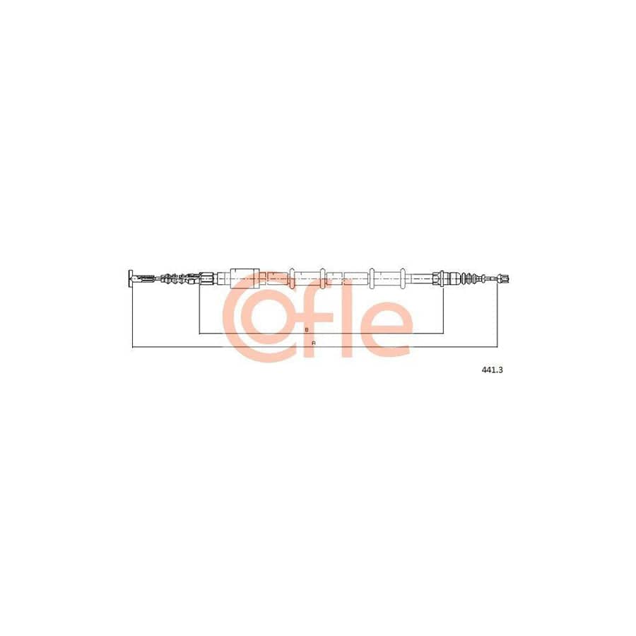 Cofle 441.3 Hand Brake Cable for Lancia Lybra