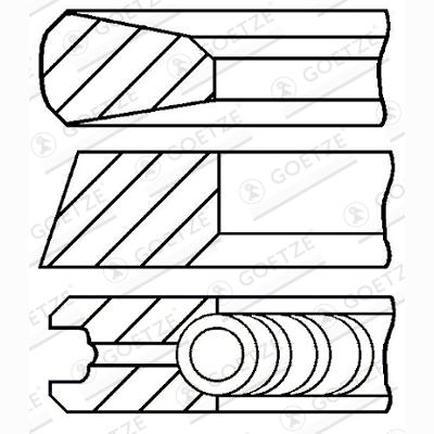 GOETZE 08-141900-00 Piston Ring Kit
