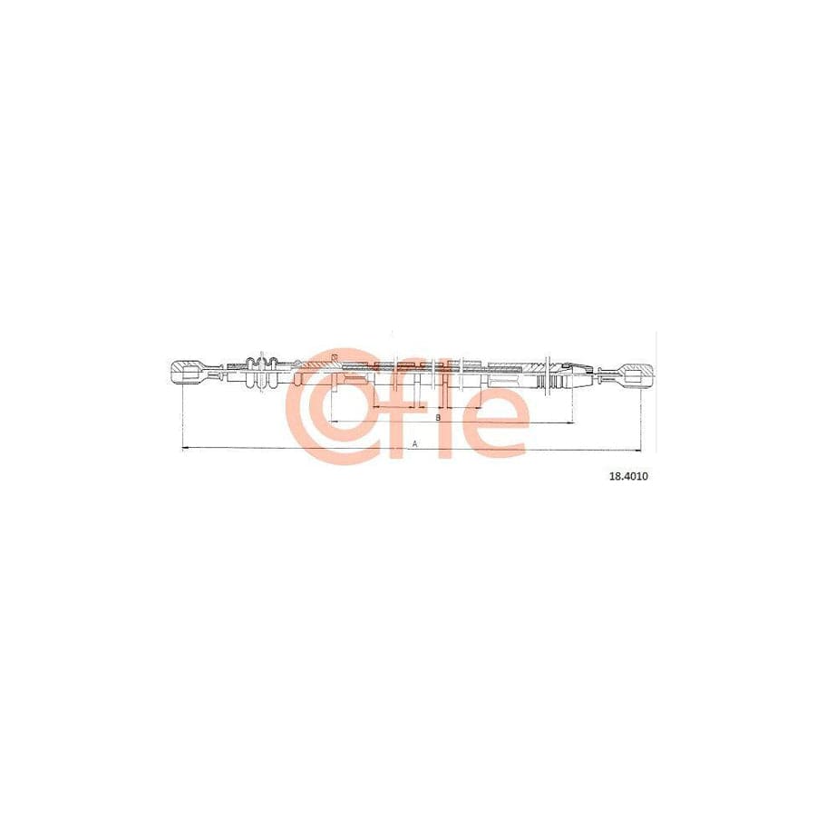 Cofle 18.4010 Clutch Cable
