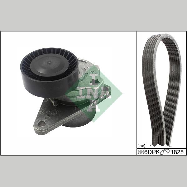 INA 529055710 V-Ribbed Belt Set