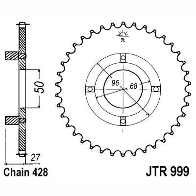 JT JTR999,45 Chain Sprocket