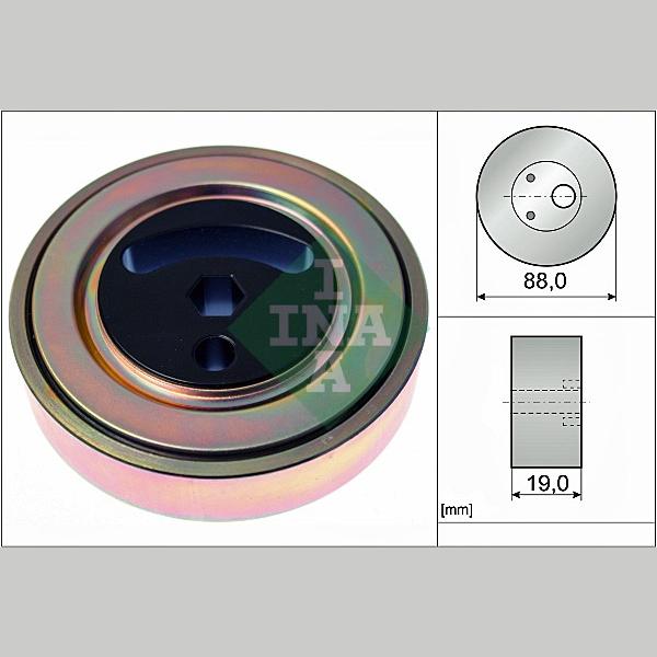INA 531088910 V-Ribbed Belt Tensioner Pulley