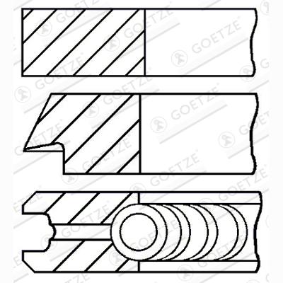 GOETZE 08-524000-00 Piston Ring Kit