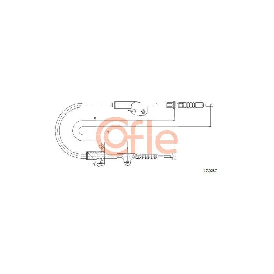 Cofle 15.3321 Clutch Cable for Renault Trafic