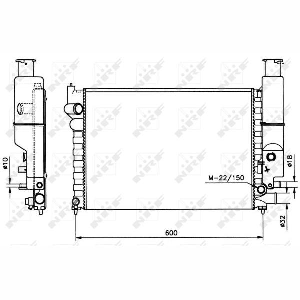 NRF NRF58802 Engine Radiator
