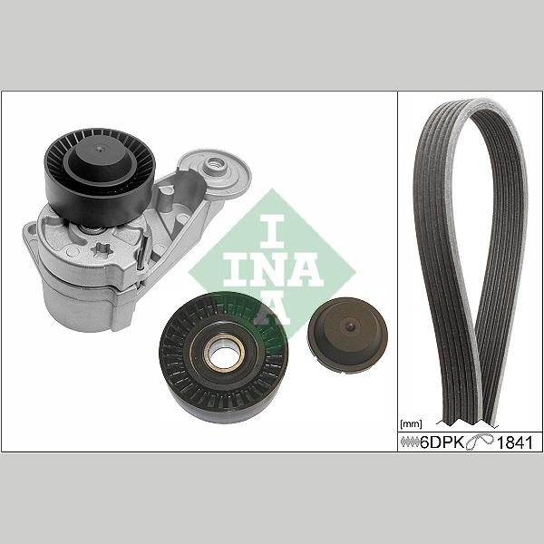 INA 529048010 V-Ribbed Belt Set