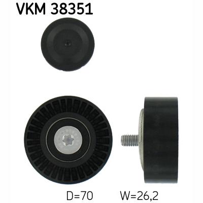 SKF VKM38351 V-Ribbed Belt Deflection/Guide Pulley