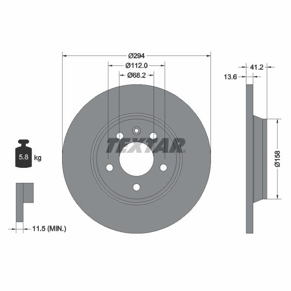 AUGER AUG55362 Disc Brake Caliper Repair Kit